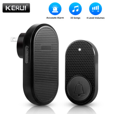 Wireless Doorbell Chime Waterproof Receiver Adjustable Volume 1000FT Kit USA