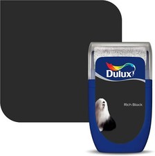 Dulux 5267851 Walls & Ceilings Tester Paint, Rich Black, 30 Millilitres