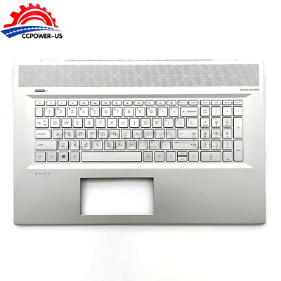 New Palmrest With US Backlit Keyboard For HP Envy 17-N 17T-N 17T-R Laptops - Part #813678-001 / 835-FJ196-N - Gray Color