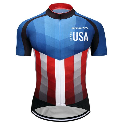 Mens Cycling Jersey Summer Outdoor Bike Shirt Short Sleeve Cycle Sports Uniform - Picture 13 of 55