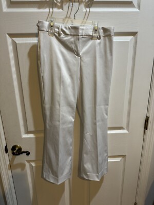 New Express White Dress The Editor Pants Size 4