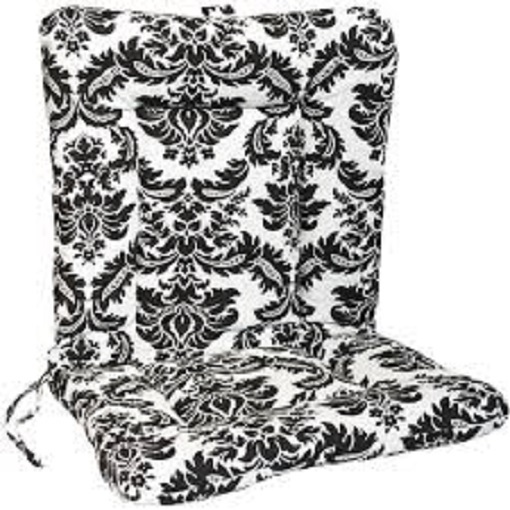 Jordan Manufacturing Outdoor Wrought Iron Dina Lounger Cushion, Multiple Pattern