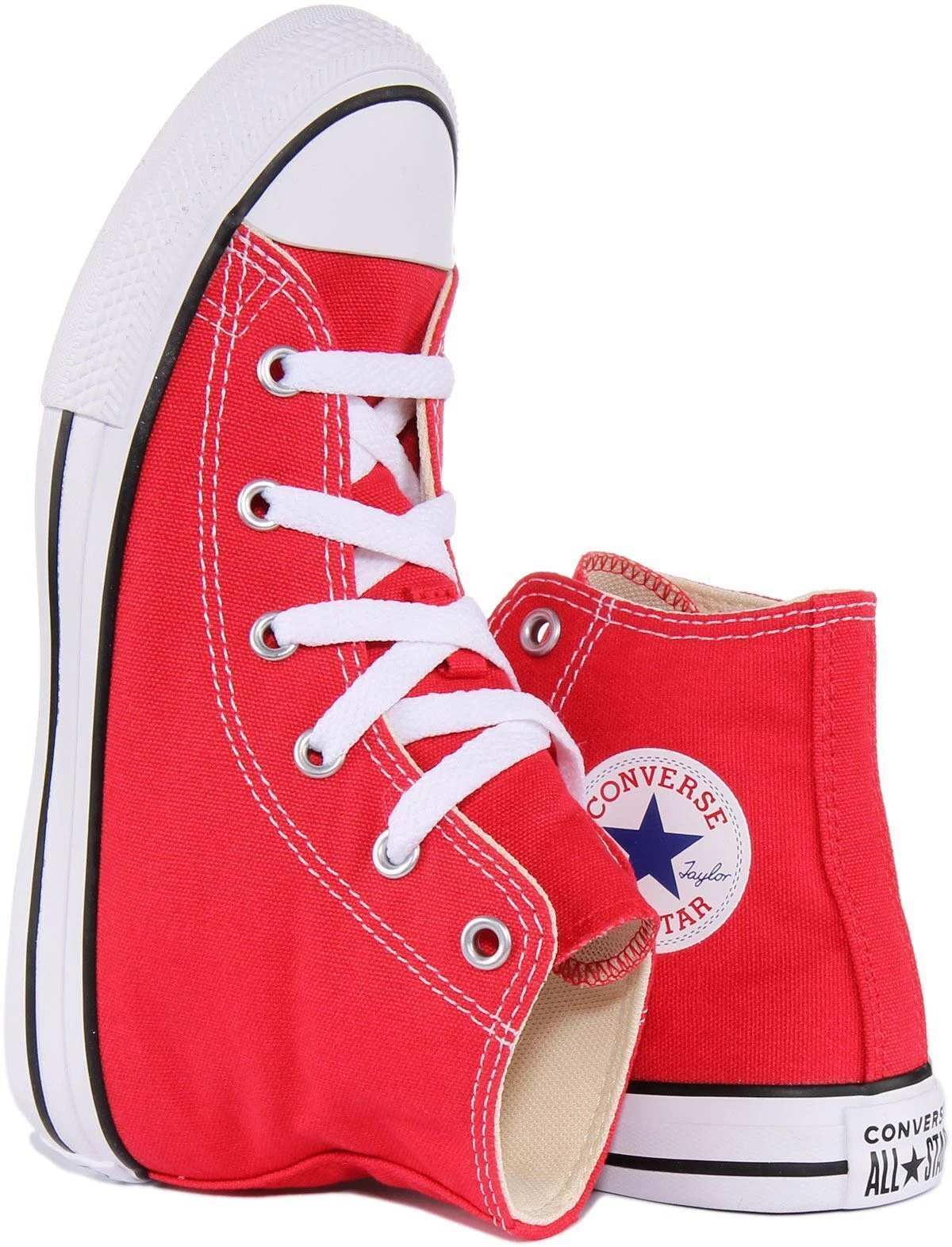 Scarpe bambino CONVERSE All Star Chuck Taylor Hi Top ROSSO giovani 3J232
