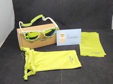 COCOSAND Baby Sunglasses w/ Strap New White Frame Dinosaurs Green Lenses