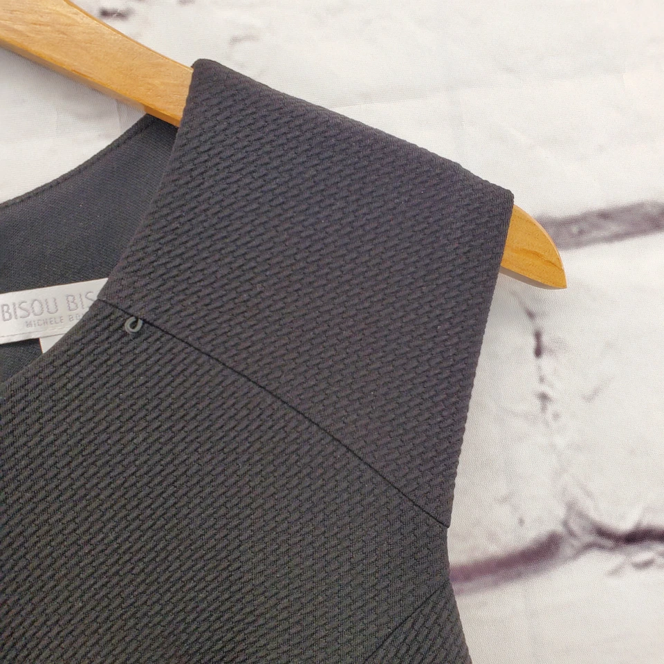 BISOU BISOU 紧身连衣裙女式 10 腰无袖后拉链黑色 — 第 2/4 张图片