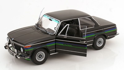 New KK-SCALE BMW 2002 ALPINA 2 SERIES 1974 1:12 Model Car BLACK KKDC120105 KidBX