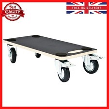 4 Wheel Wooden Transport Roller Dolly Platform Furniture Warehouse Trolley 58x30