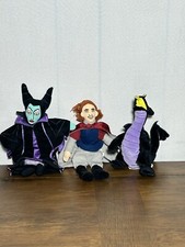 Vintage Disney Store Sleeping Beauty Bean Bag Plush Doll Lot of 3