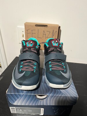 2014 MEN BRAND NEW Nike Kevin Durant KD 7 VII Thunder Bolt 