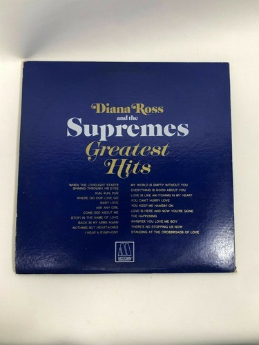 Vintage Motown Diana Ross and the Supremes Greatest Hits Vinyl Music 2 Album Set - Imagen 2 de 9