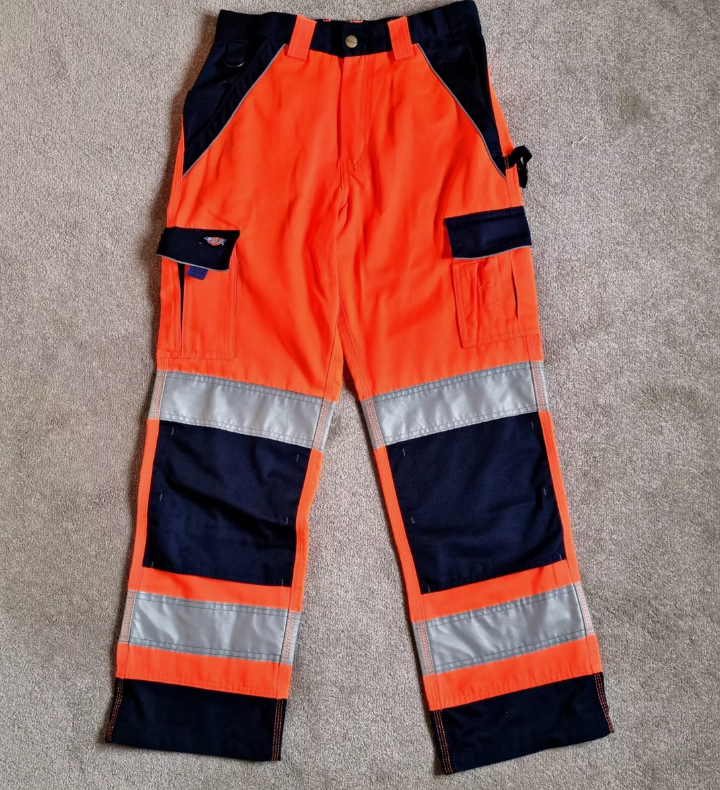 Mens women's 8 /29 R Dickies Hi Vis neon Orange Durable Industrial