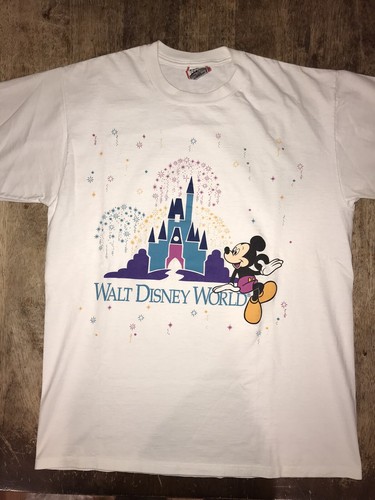 Vintage Walt Disney Design Label Mickey Mouse World Magic Kingdom L T Shirt Ebay
