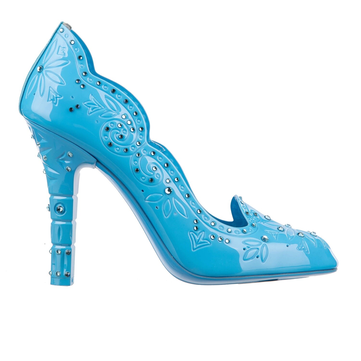 DOLCE & GABBANA Cinderella PVC Crystal Pumps Heels Turquiose Blue 39 9 09480