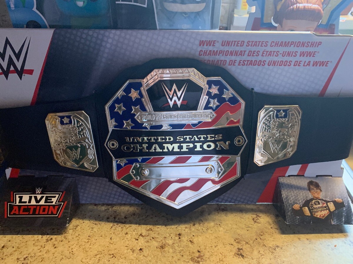 New Rare Live Action Mint WWE United States Championship Flag Belt