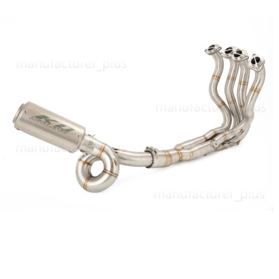 For Kawasaki Ninja ZX6R ZX636 2009-2024 Exhaust System Header Mid Muffler Pipe