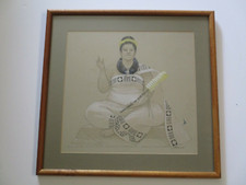 PETER LEE PAINTING NATIVE TRIBAL PORTRAIT  POLYNESIAN? HAWAIIAN ? VINTAGE SIGNED