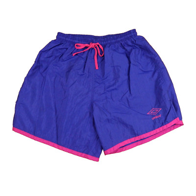 ウェア 90s umbro soccer nylon shorts Vintage Umbro Shorts Medium Purple Pink Adult Nylon 90s USA