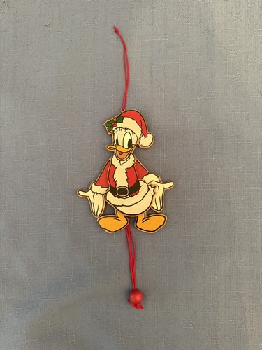 Donald Duck Santa Jumping Jack Ornament