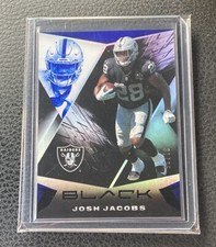 2021 Panini Black Football Josh Jacobs /35 Black #60