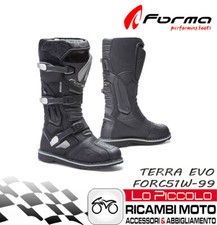 Forma Terra Evo Botte Haut Noir Moto Off Road Atv Quad Mesure 46