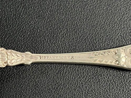 Vintage TIFFANY & CO EP Patent 1884 Silverplate 6" Spoon Teaspoon REGENT Pattern - Picture 5 of 7