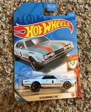 HOT WHEELS '67 1967 Oldsmobile 442 Blue Gulf Muscle Mania 2020