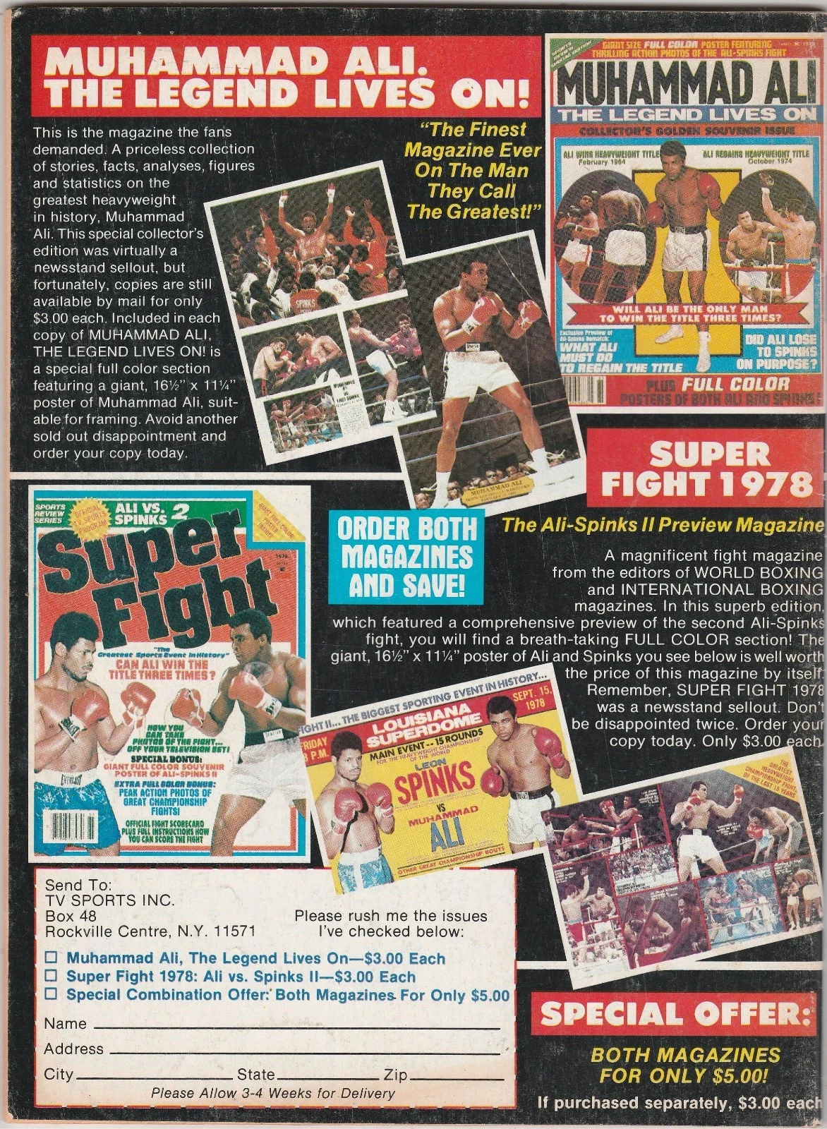 BIG BOOK OF BOXING MAG ROCKY MARCIANO-JOE FRAZIER-THOMAS HEARNS SEPTEMBER 1981 - 画像3/3