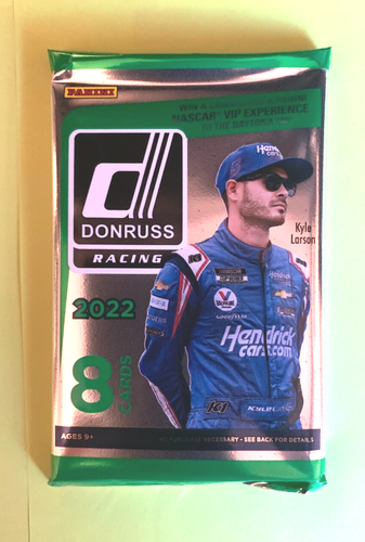 NASCAR-2022 Panini Donruss Racing-NEW/SEALED-One 8 Card Pack -Jerseys,Autos? - 第 1/2 張圖片