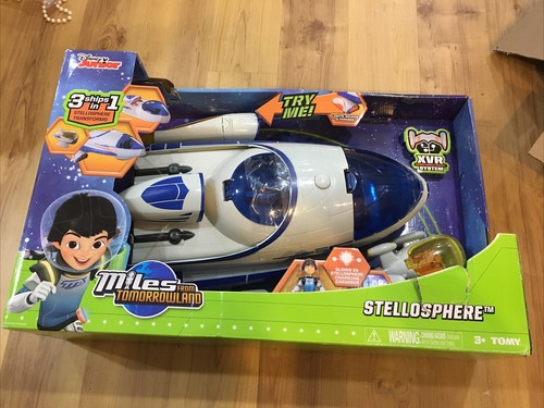 Disney Junior Miles Tomorrowland Stellosphere Ship W/ lights, sound & Figure NIB - Picture 2 of 11