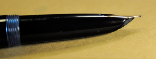 Pluma Estilográfica "Montblanc" "32" Negra y GT Alemana c.1961 Oro 14K Nueva en Caja con Original estuche - Imagen 6 de 24