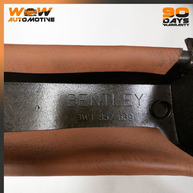 06-13 BENTLEY CONTINENTAL FLYING SPUR DASHBOARD PANEL TRIM BROWN LEATHER OEM