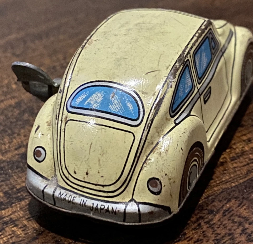 💥Vintage Tin Toy VW Volkswagen Car Bug Beetle WIND-UP Vintage Collectible💥 - Image 4 of 4