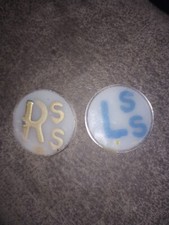 X-ray Markers One Set Right Gold Color Left Blue Collar Initials SS
