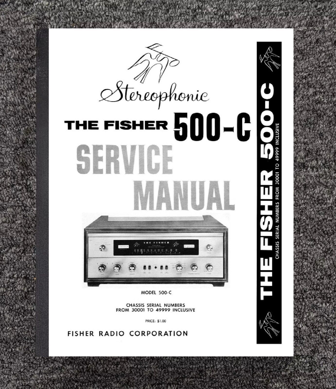 500 C Radio Receiver Service Manual Fits Fisher 500 C Radio