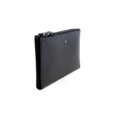 Montblanc Nightflight Leather Black Multi-Currency Wallet #118279