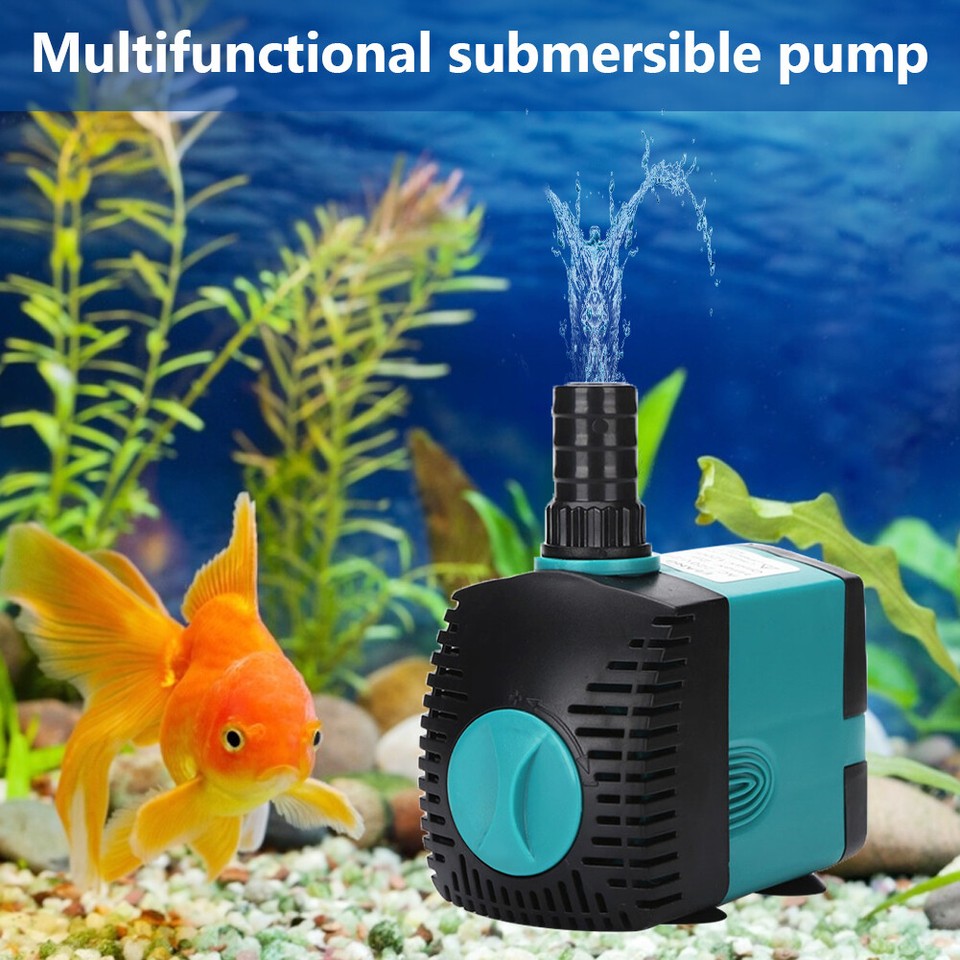 Submersible Fountain Pump Filter Manure Fish Tank Side Suction Water