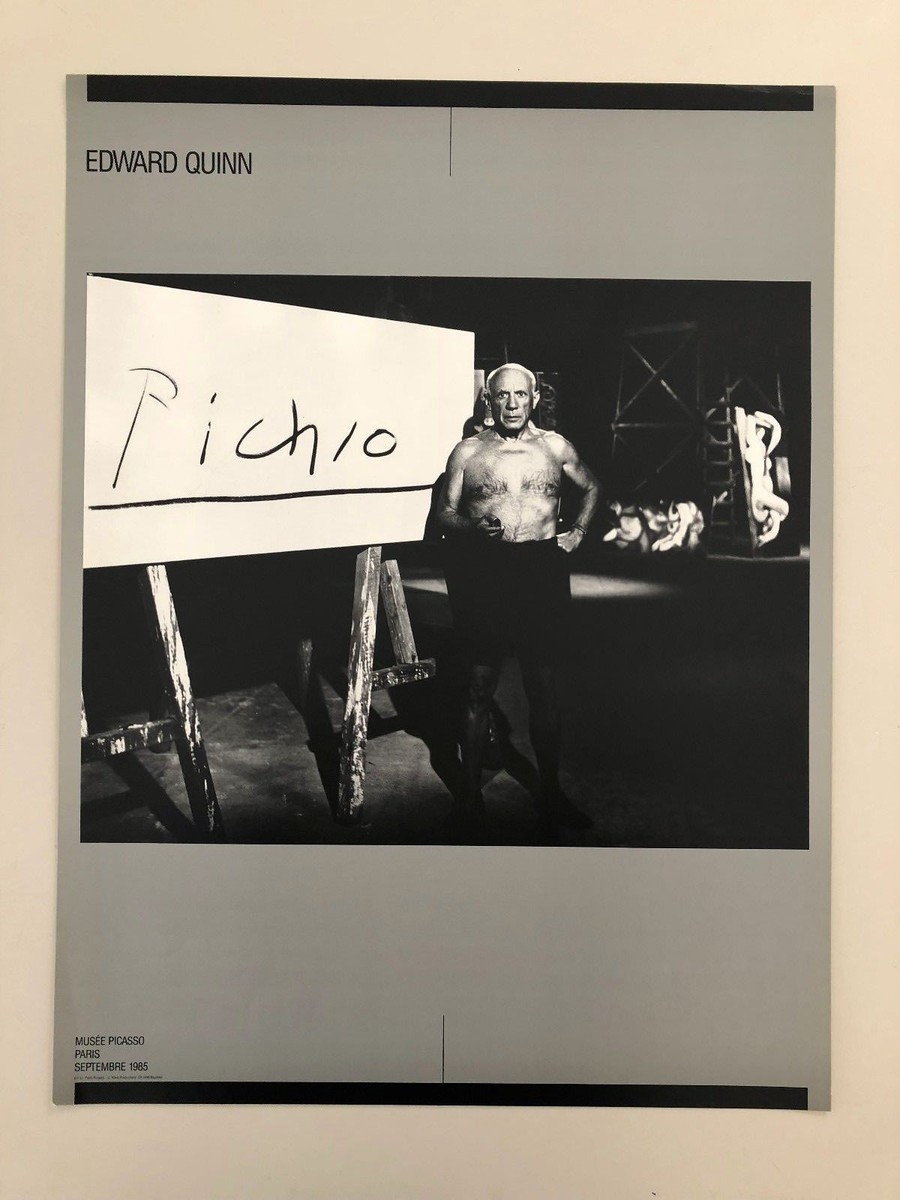 EDWARD QUINN,'PABLO PICASSO,PICHIO' RARE AUTHENTIC 1985 EXHIBITION
