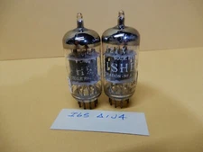 Amperex 12AX7 Vacuum Tubes (2) Tested 100/106 91/93 I65 Delta1J4 Short Plates