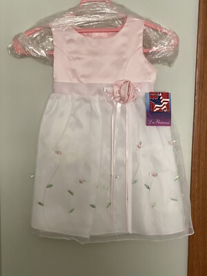 Brand New Girls LaPrincess Pink Rose Dress - Size 2T | eBay