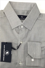 98.50 Hart Schaffner Marx Men's Long Sleeve Shirt Cotton Gray M.