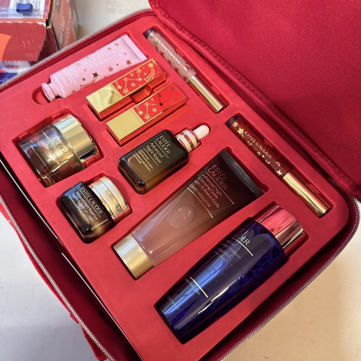 13pc Estee Lauder Blockbuster Celestial GLOW Warm Tn Holiday