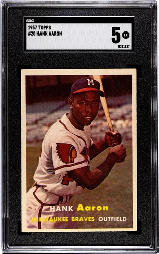 1957 Topps Hank Aaron # 20 SGC 5