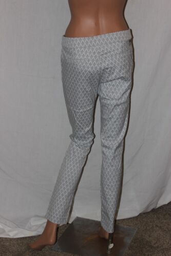 NUOVO MOVETES DONNA GRIGIO ARDESIA JACQUARD SMOKING PANTALONI DA GOLF GAMBA DRITTA VARI - Foto 3 di 17