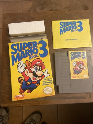 Super Mario Bros. 3 Complete Box/Manual NES Nintendo