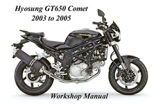 HYOSUNG GT650 COMET 2003 to 2005 WORKSHOP MANUAL - PDF Files