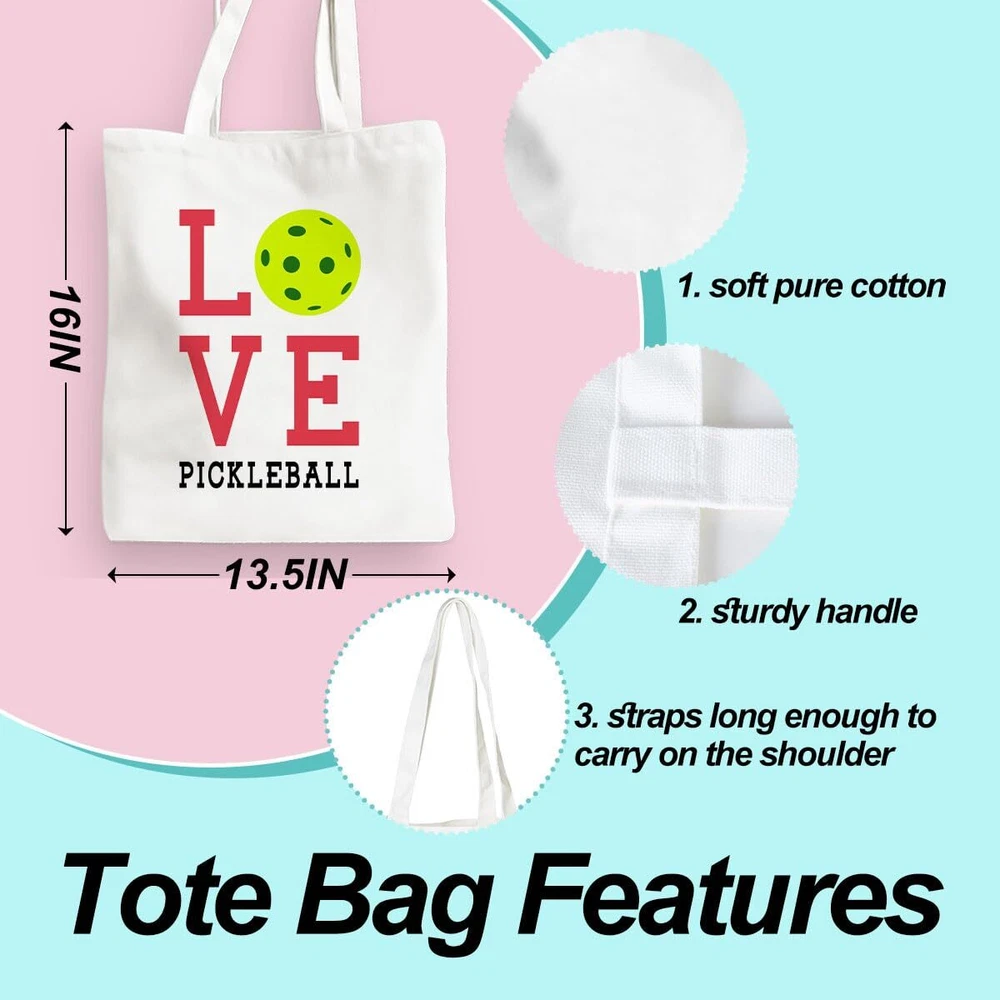 Pickleball Tote Bag Pickleball Bag Pickleball Accessories Pickleball Gifts In...