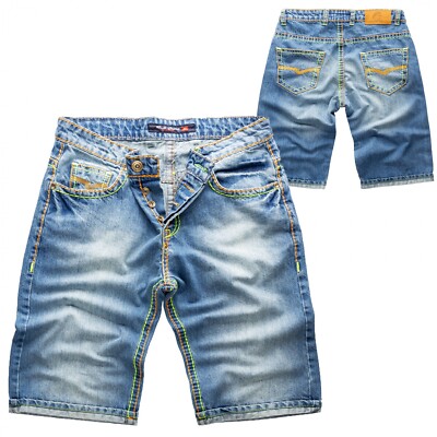 Rock Creek Herren Jeansshorts Blau Bermuda Shorts Herrenshorts Sommer RC-2078