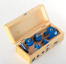 ATE Pro. USA 93414 Router Bit Set - 6 Piece Wood Working 1/2" 