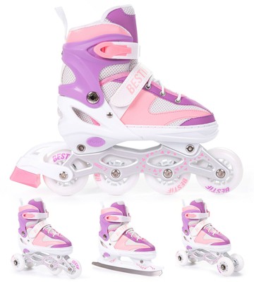 CORE Retro Verstellbare Inline-Skates – Für Kinder & Erwachsene, Größen 35-38 & 39-42, 84mm Räder