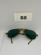 Vintage Sportsman Gold Filled Wire Rim Blue Aviator Sunglasses RARE